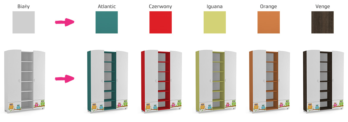 kolory korpusow dzieciece