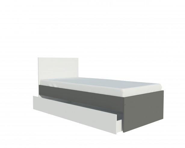 lozko-90-silver-z-szuflada